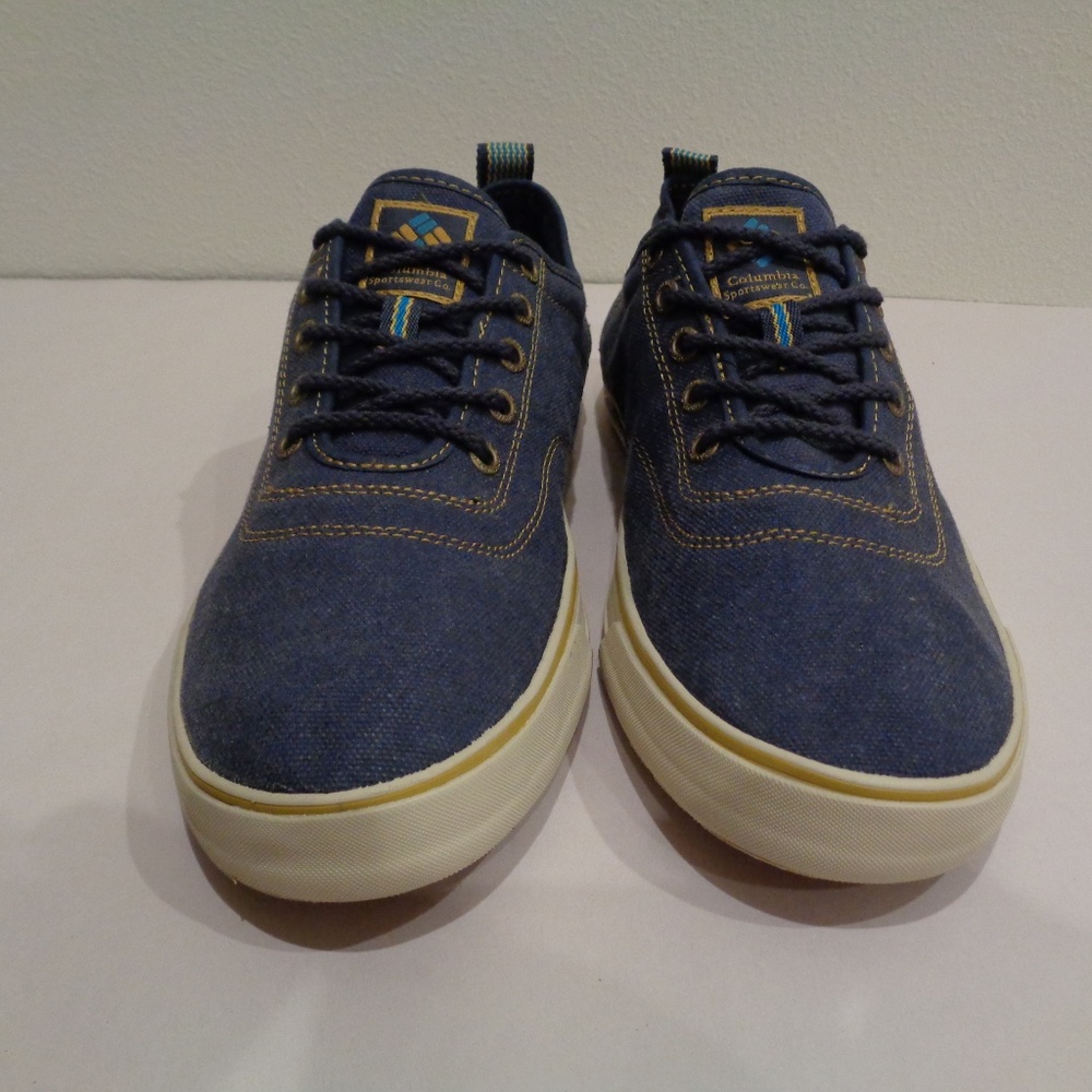 Columbia VULC N VENT Blue Canvas Sneakers - Picture 7 of 8